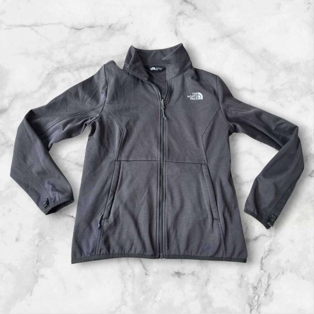 North Face Womans Size Medium Gray Full Zip Jacket